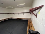 Benches and Shelf in Locker Room