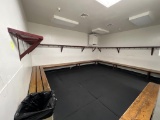 Benches and Shelf in Locker Room