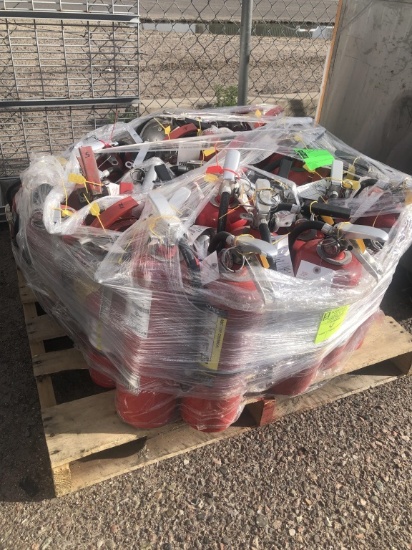 Pallet Of Fire Extinguishers