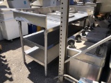 6ft Stainless Steel Table W/ Sink Basin