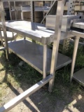 5ft Stainless Equipment Stand