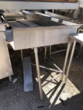 Stainless Table W/ Right Side L Dish Outlet