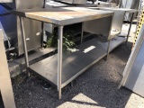 9ft Stainless Steel Work Station