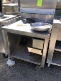 Stainless Steel Work Station On Casters