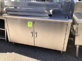 Jade 4ft Bar Back Stainless Cabinet