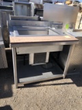 3ft Stainless Steel Cold Pan Table