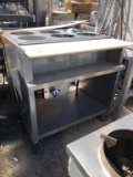 Gas Steam Table On Casters W/ Polyboard