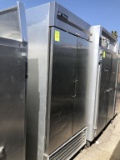 True Two Door Stainless Refrigerator