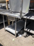 5ft Stainless Table W/ Sink Basin