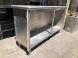 63in Stainless Steel Cabinet (No Doors)