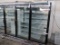 Hussmann freezer doors, 3 door case, sold by the door, w/ ele defrost, no ends