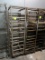 aluminum oven racks, side load, on casters