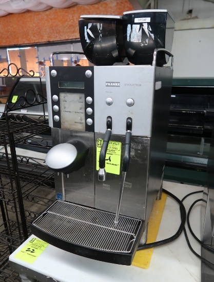 Franke Evolution espresso machine, w/ built-in Ditting grinder