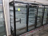Hussmann freezer doors, 3 door case, sold by the door, w/ ele defrost, no ends