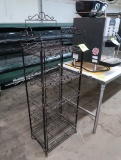 wire merchandiser w/ 5) shelves