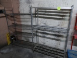 assorted storage racks