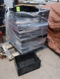 pallet of foldable plastic crates