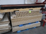 pallet of Lozier back panels, uprights, & slatwall
