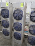 refrigeration coil, 3-fan