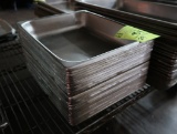 stainless pans, half size x 2