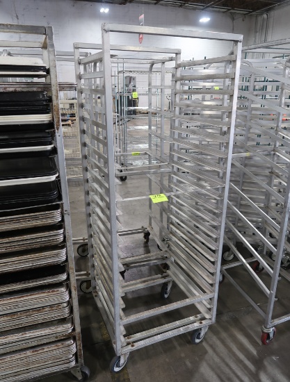 aluminum cooling rack cart, w/ casters