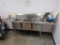 3-compartment sink w/ L & R drainboards