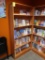 wooden bookshelf