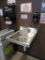 hand sink w/ soap & towell dispenser