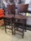 wooden chairs, bar height