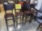 wooden chairs, bar height