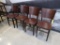 wooden chairs, table height
