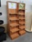 angled wooden merchandiser