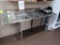 3-compartment sink w/ L & R drainboards