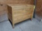 wooden produce merchandising display
