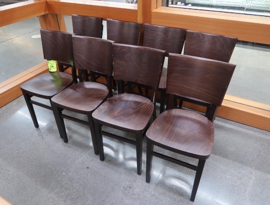 wooden chairs, table height