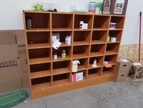 cubby-hole organizer shelf