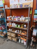 wire shelving unit, on casters
