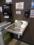 hand sink w/ soap & towell dispenser