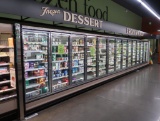 Kysor Warren freezer doors, w/ ele defrost, sold by the door, 14 door run (5+5+4)
