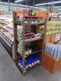 wooden merchandising rack
