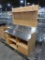 merchandising cabinet w/ stainless top