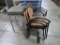 4) chairs 7 1) stool