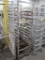 aluminum sheet pan rack, on casters