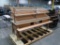 wooden bakery merchandiser w/ ceiling