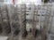 aluminum oven racks, on casters