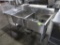 2-compartment sink w/ L drainboard & pre-wash sprayer