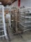 aluminum oven racks, on casters