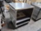 stainless demo cart w/ pull-out cutting board