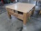 solid oak top table