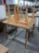 wooden tables